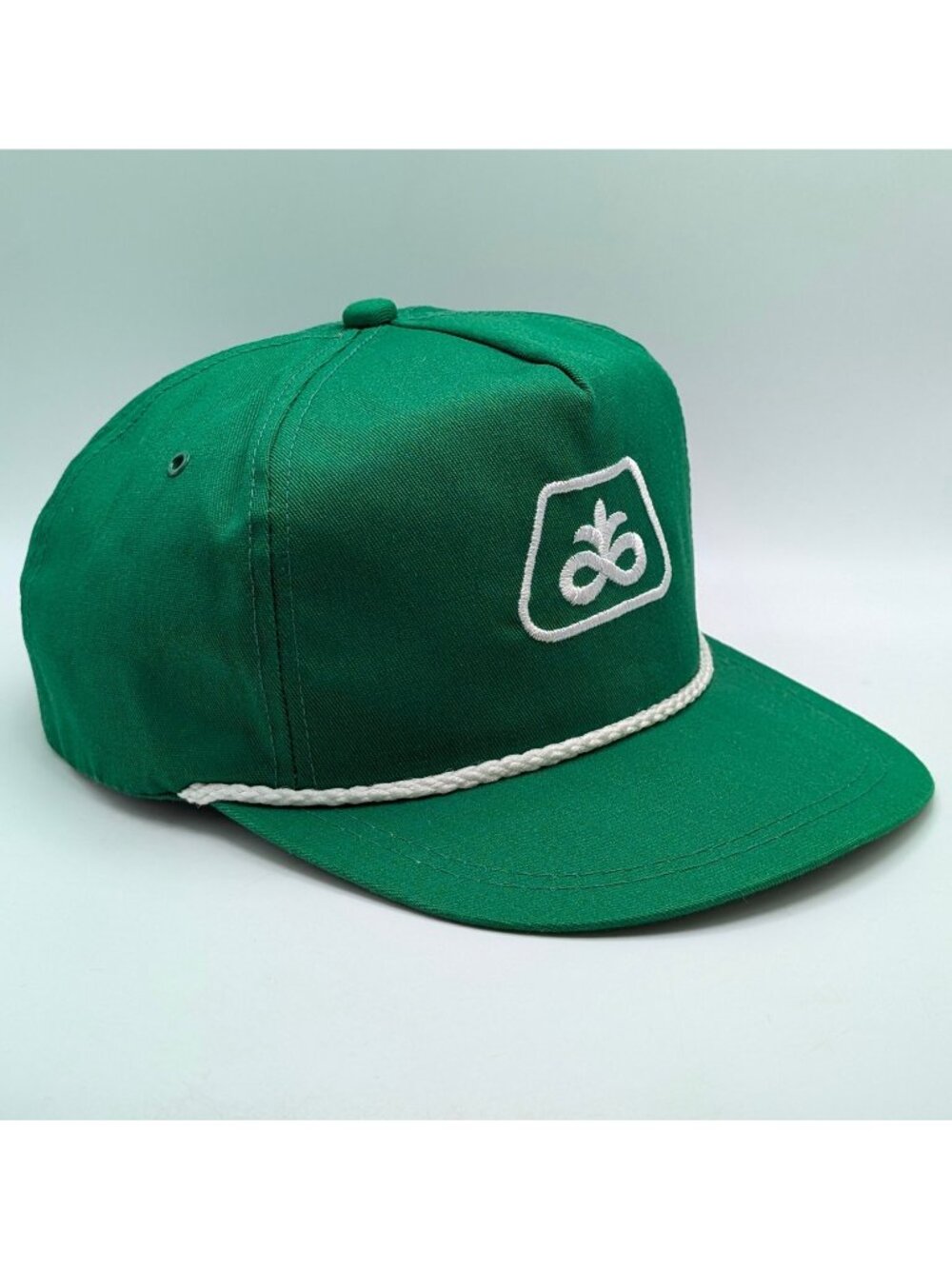Pioneer Seed Green White Rope K-Products Snapback Vintage Hat Cap Made USA Farm